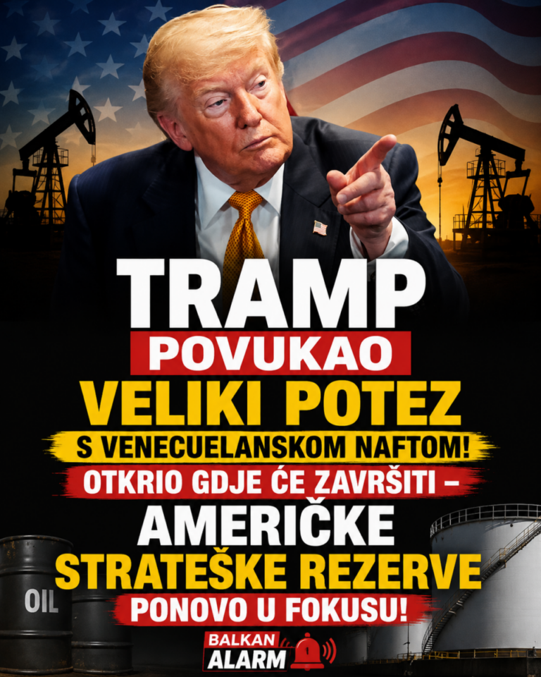 TRAMP POVUKAO VELIKI POTEZ S VENECUELANSKOM NAFTOM! Otkrio gdje će završiti – AMERIČKE STRATEŠKE REZERVE PONOVO U FOKUSU!