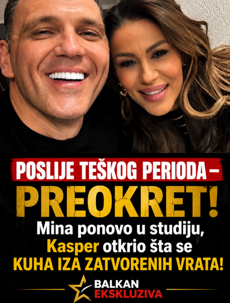 POSLIJE TEŠKOG PERIODA – PREOKRET! Mina ponovo u studiju, Kasper otkrio šta se KUHA IZA ZATVORENIH VRATA!
