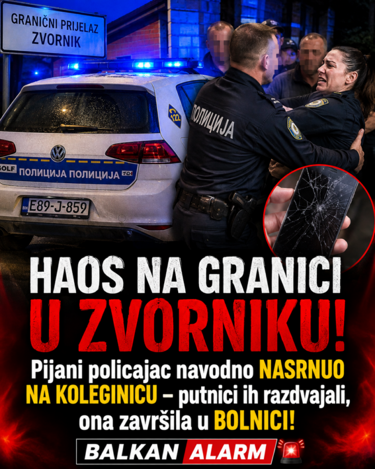 HAOS NA GRANICI U ZVORNIKU! Pijani policajac navodno NASRNUO NA KOLEGINICU – putnici ih razdvajali, ona završila u BOLNICI!
