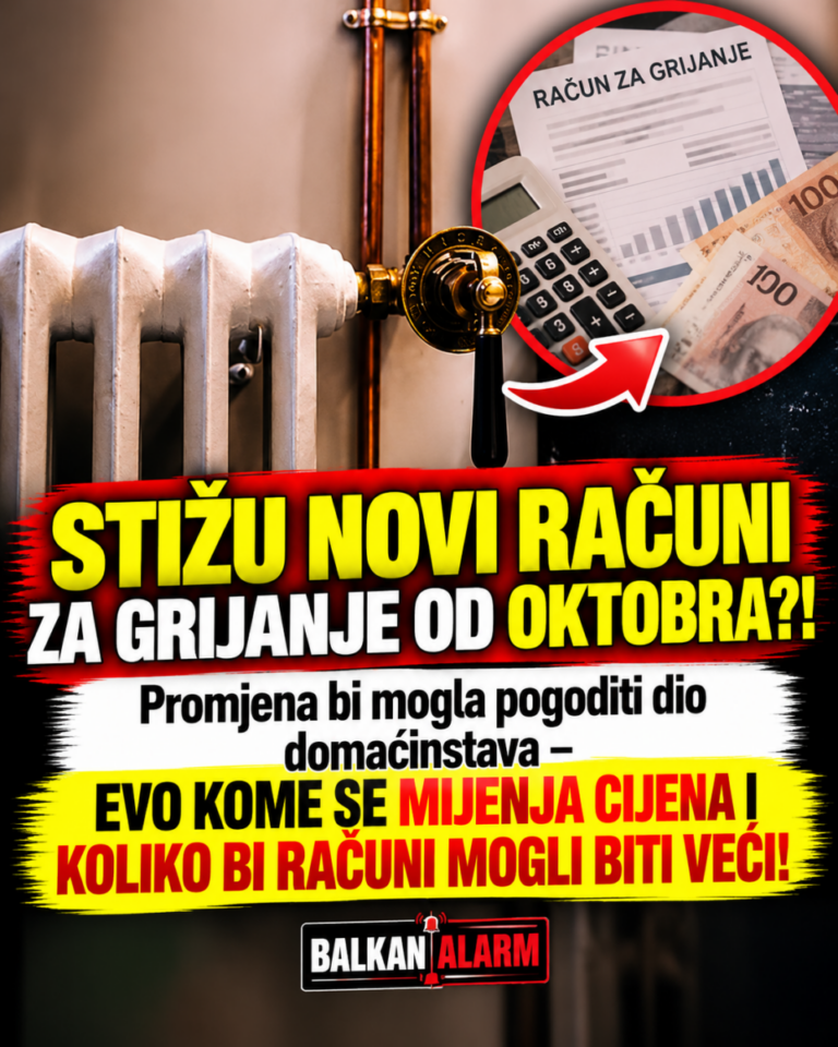STIŽU NOVI RAČUNI ZA GRIJANJE OD OKTOBRA?! Promjena bi mogla pogoditi dio domaćinstava – EVO KOME SE MIJENJA CIJENA I KOLIKO BI RAČUNI MOGLI BITI VEĆI!