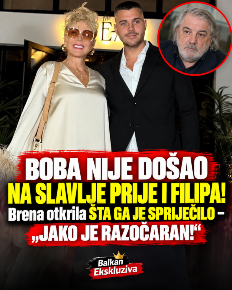 BOBA NIJE DOŠAO NA SLAVLJE PRIJE I FILIPA! Brena otkrila ŠTA GA JE SPRIJEČILO – „JAKO JE RAZOČARAN!“