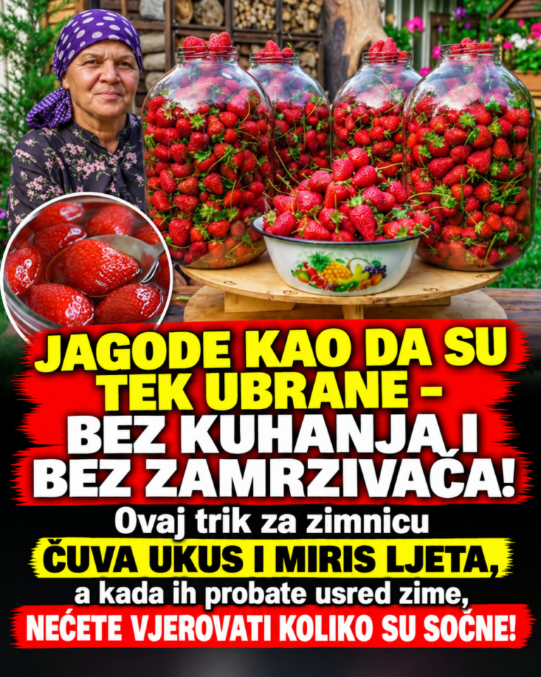JAGODE KAO DA SU TEK UBRANE – BEZ KUHANJA I BEZ ZAMRZIVAČA! Ovaj trik za zimnicu ČUVA UKUS I MIRIS LJETA, a kada ih probate usred zime, NEĆETE VJEROVATI KOLIKO SU SOČNE!