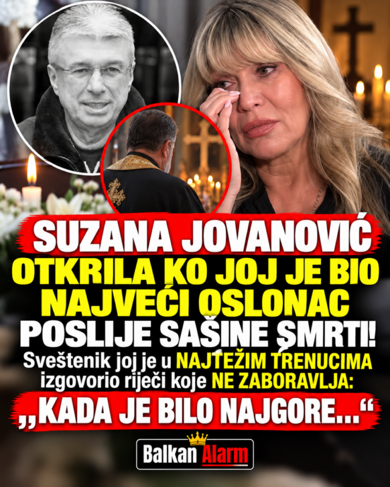 SUZANA JOVANOVIĆ OTKRILA KO JOJ JE BIO NAJVEĆI OSLONAC POSLIJE SAŠINE SMRTI! Sveštenik joj je u NAJTEŽIM TRENUCIMA izgovorio riječi koje NE ZABORAVLJA: „KADA JE BILO NAJGORE…“