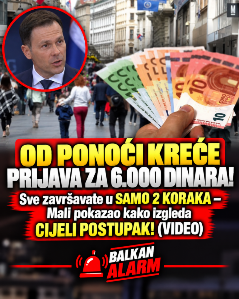 OD PONOĆI KREĆE PRIJAVA ZA 6.000 DINARA! Sve završavate u SAMO 2 KORAKA – Mali pokazao kako izgleda CIJELI POSTUPAK! (VIDEO)