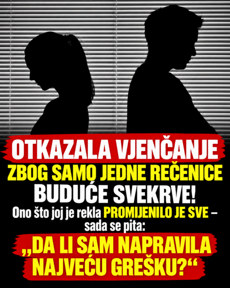 OTKAZALA VJENČANJE ZBOG SAMO JEDNE REČENICE BUDUĆE SVEKRVE! Ono što joj je rekla PROMIJENILO JE SVE – sada se pita: „DA LI SAM NAPRAVILA NAJVEĆU GREŠKU?“