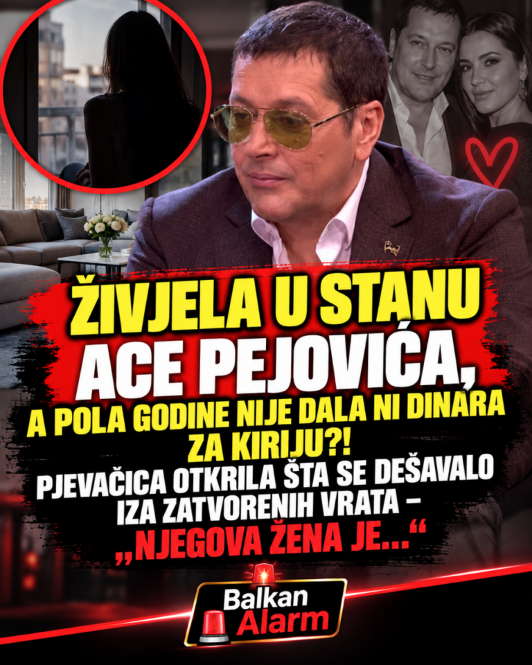 ŽIVJELA U STANU ACE PEJOVIĆA, A POLA GODINE NIJE DALA NI DINARA ZA KIRIJU?! PJEVAČICA OTKRILA ŠTA SE DEŠAVALO IZA ZATVORENIH VRATA – „NJEGOVA ŽENA JE…“