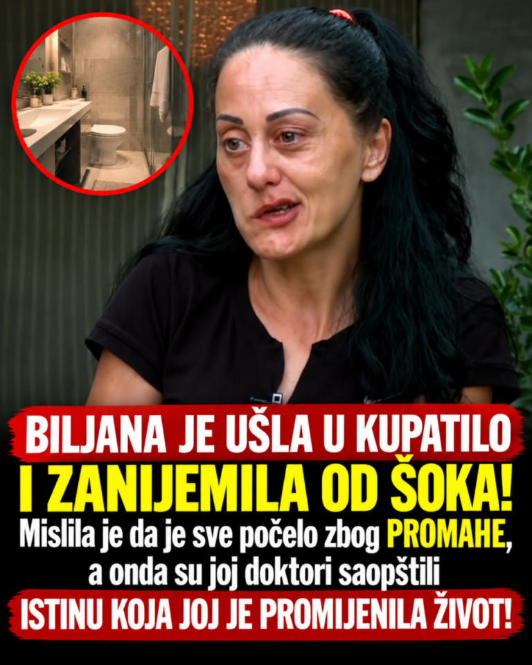 BILJANA JE UŠLA U KUPATILO I ZANIJEMILA OD ŠOKA! Mislila je da je sve počelo zbog PROMAHE, a onda su joj doktori saopštili ISTINU KOJA JOJ JE PROMIJENILA ŽIVOT!