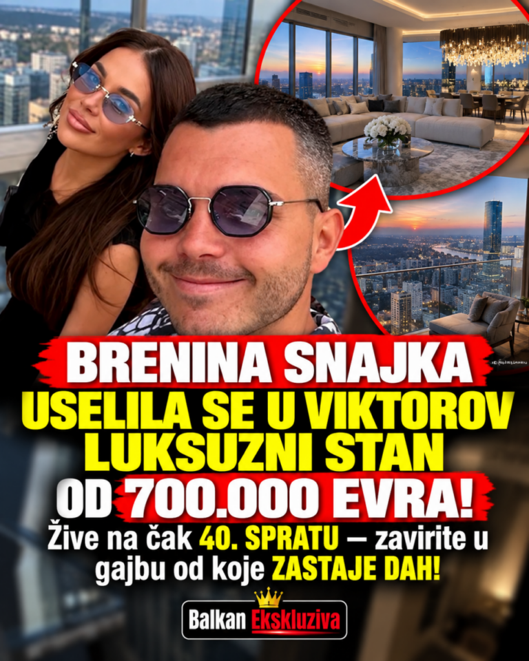 BRENINA SNAJKA USELILA SE U VIKTOROV LUKSUZNI STAN OD 700.000 EVRA! Žive na čak 40. SPRATU – zavirite u gajbu od koje ZASTAJE DAH!