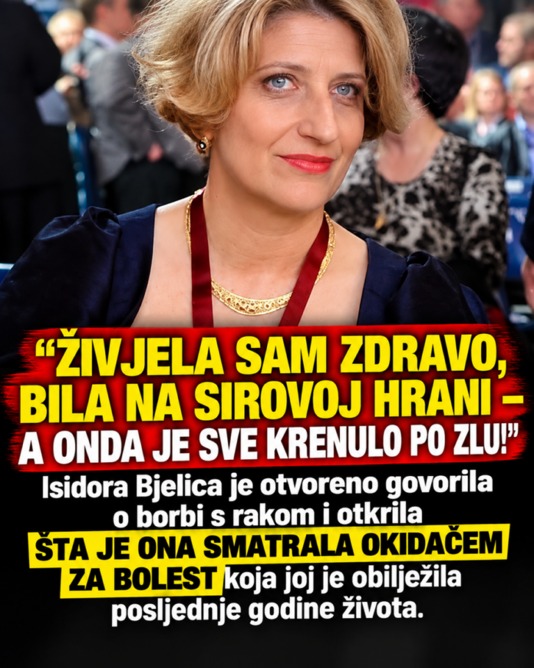 „ŽIVJELA SAM ZDRAVO, BILA NA SIROVOJ HRANI – A ONDA JE SVE KRENULO PO ZLU!“ Isidora Bjelica je otvoreno govorila o borbi s rakom i otkrila ŠTA JE ONA SMATRALA OKIDAČEM ZA BOLEST koja joj je obilježila posljednje godine života.