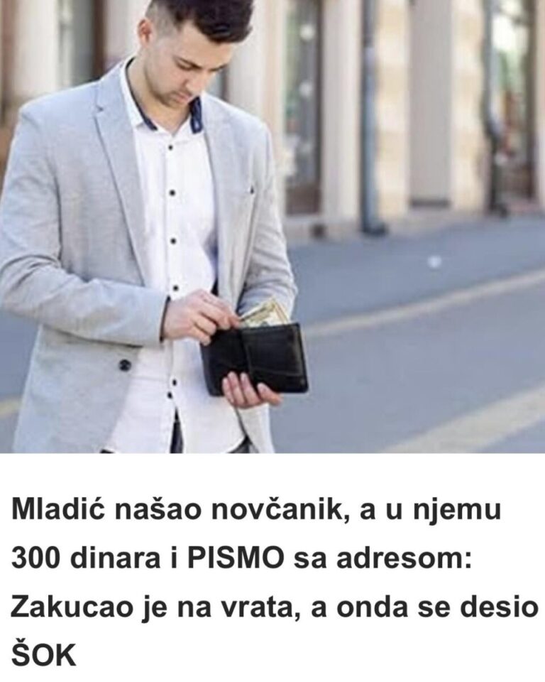 Mladić našao novčanik, a u njemu 300 dinara i PISMO sa adresom: Zakucao je na vrata, a onda se desio ŠOK