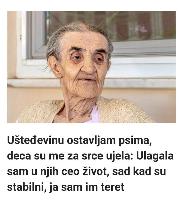 Ušteđevinu ostavljam psima, deca su me za srce ujela: Ulagala sam u njih ceo život, sad kad su stabilni, ja sam im teret