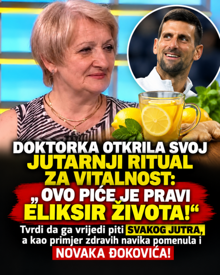 DOKTORKA OTKRILA SVOJ JUTARNJI RITUAL ZA VITALNOST: „OVO PIĆE JE PRAVI ELIKSIR ŽIVOTA!“ Tvrdi da ga vrijedi piti SVAKOG JUTRA, a kao primjer zdravih navika pomenula i NOVAKA ĐOKOVIĆA!