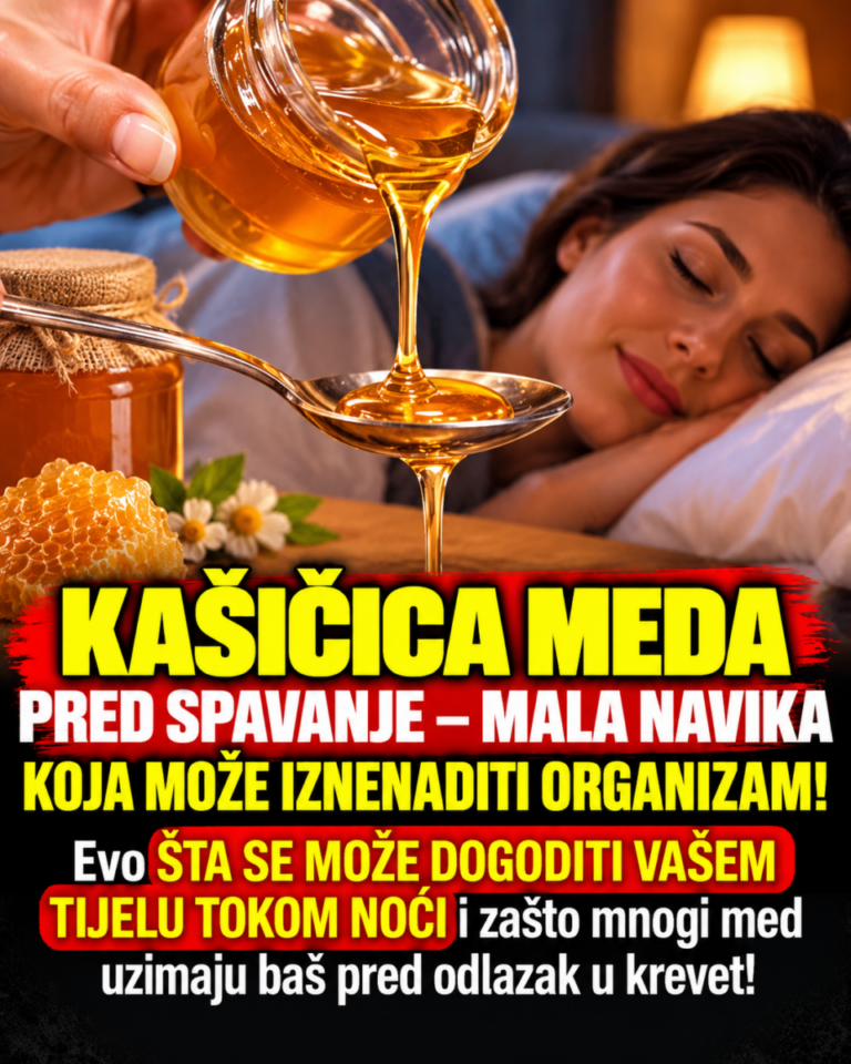 KAŠIČICA MEDA PRED SPAVANJE – MALA NAVIKA KOJA MOŽE IZNENADITI ORGANIZAM! Evo ŠTA SE MOŽE DOGODITI VAŠEM TIJELU TOKOM NOĆI i zašto mnogi med uzimaju baš pred odlazak u krevet!