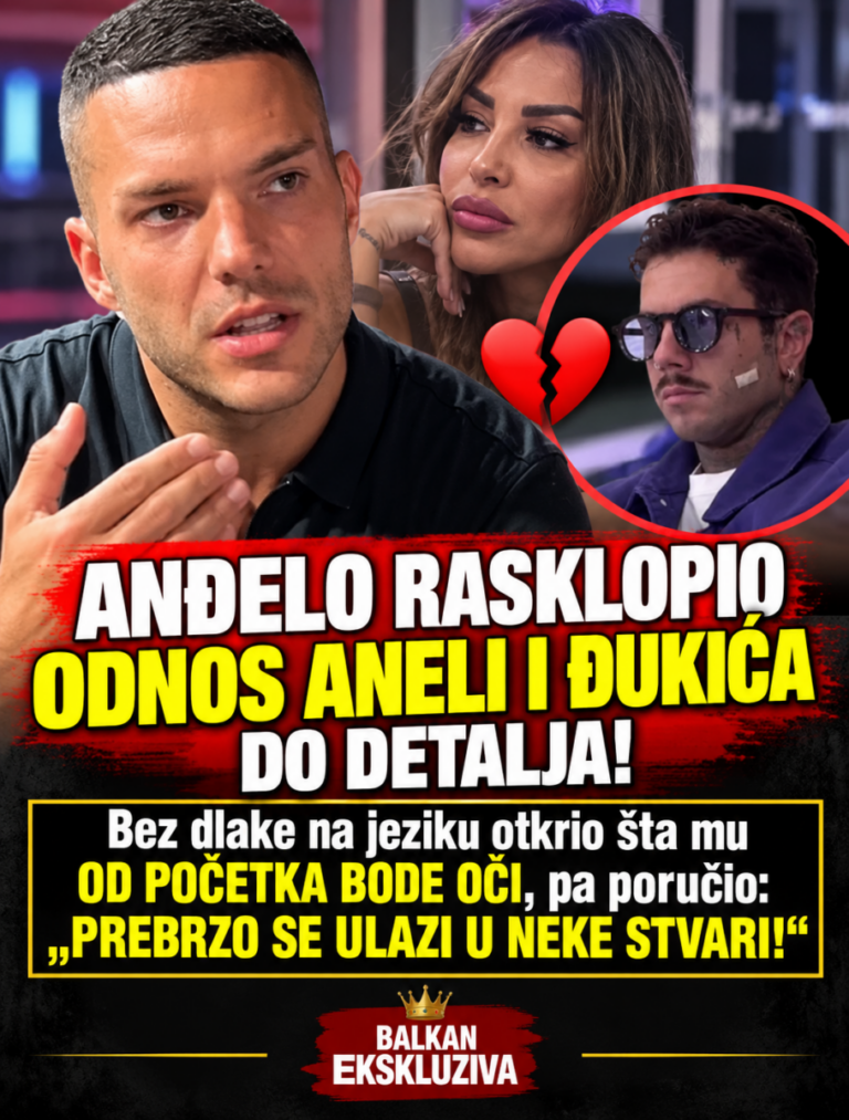 ANĐELO RASKLOPIO ODNOS ANELI I ĐUKIĆA DO DETALJA! Bez dlake na jeziku otkrio šta mu OD POČETKA BODE OČI, pa poručio: „PREBRZO SE ULAZI U NEKE STVARI!“