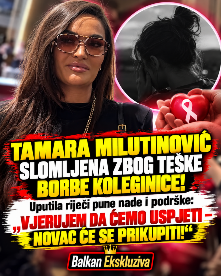 TAMARA MILUTINOVIĆ SLOMLJENA ZBOG TEŠKE BORBE KOLEGINICE! Uputila riječi pune nade i podrške: „VJERUJEM DA ĆEMO USPJETI – NOVAC ĆE SE PRIKUPITI!“