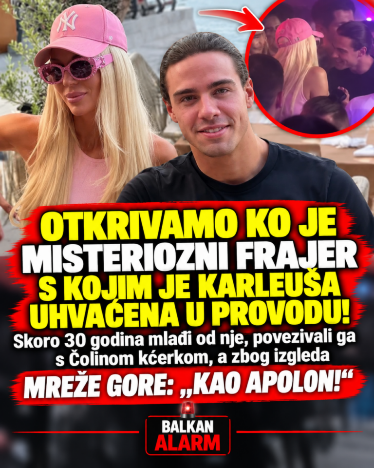 OTKRIVAMO KO JE MISTERIOZNI FRAJER S KOJIM JE KARLEUŠA UHVAĆENA U PROVODU! Skoro 30 godina mlađi od nje, povezivali ga s Čolinom kćerkom, a zbog izgleda MREŽE GORE: „KAO APOLON!“