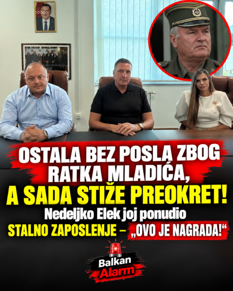OSTALA BEZ POSLA ZBOG RATKA MLADIĆA, A SADA STIŽE PREOKRET! Nedeljko Elek joj ponudio STALNO ZAPOSLENJE – „OVO JE NAGRADA!“