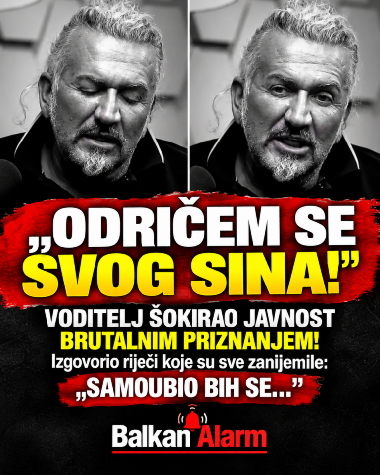 „ODRIČEM SE SVOG SINA!“ VODITELJ ŠOKIRAO JAVNOST BRUTALNIM PRIZNANJEM! Izgovorio riječi koje su sve ZANIJEMILE: „SAMOUBIO BIH SE…“