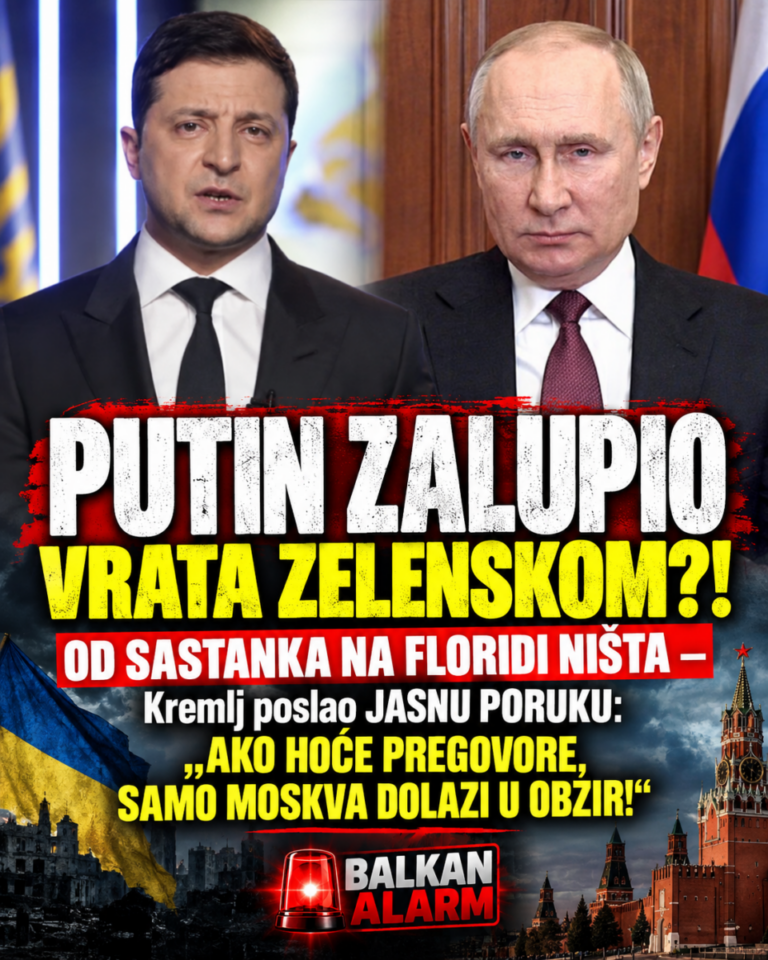 PUTIN ZALUPIO VRATA ZELENSKOM?! OD SASTANKA NA FLORIDI NIŠTA – Kremlj poslao JASNU PORUKU: „AKO HOĆE PREGOVORE, SAMO MOSKVA DOLAZI U OBZIR!“
