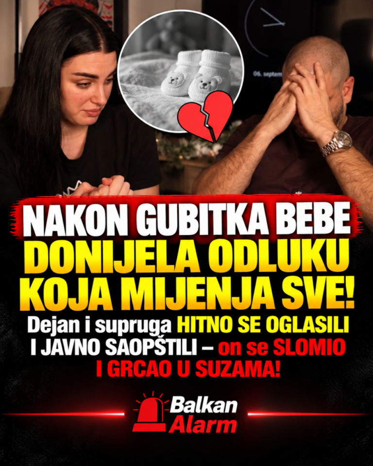 NAKON GUBITKA BEBE DONIJELA ODLUKU KOJA MIJENJA SVE! Dejan i supruga HITNO SE OGLASILI I JAVNO SAOPŠTILI – on se SLOMIO I GRCAO U SUZAMA!