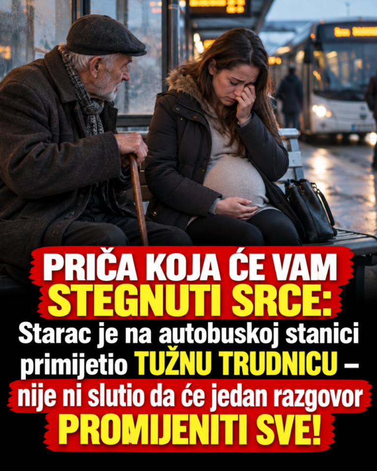 PRIČA KOJA ĆE VAM STEGNUTI SRCE: Starac je na autobuskoj stanici primijetio TUŽNU TRUDNICU – nije ni slutio da će jedan razgovor PROMIJENITI SVE!