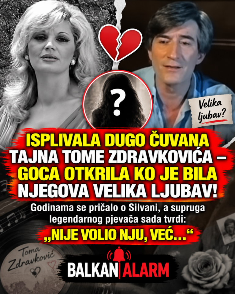 ISPLIVALA DUGO ČUVANA TAJNA TOME ZDRAVKOVIĆA – GOCA OTKRILA KO JE BILA NJEGOVA VELIKA LJUBAV! Godinama se pričalo o Silvani, a supruga legendarnog pjevača sada tvrdi: „NIJE VOLIO NJU, VEĆ…“