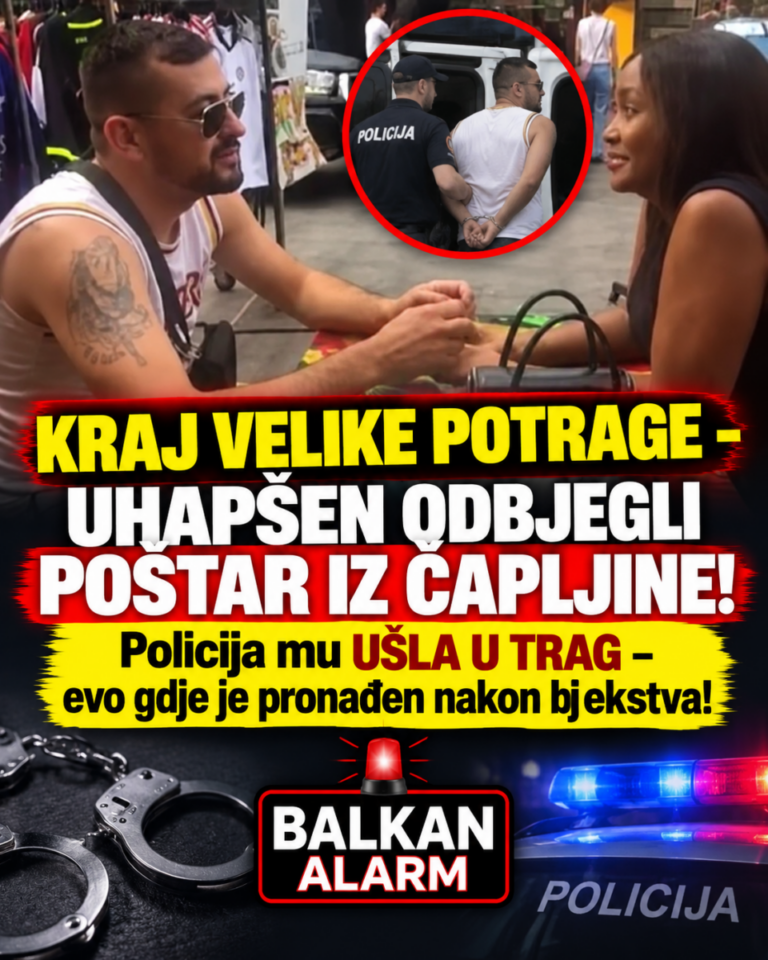 KRAJ VELIKE POTRAGE – UHAPŠEN ODBJEGLI POŠTAR IZ ČAPLJINE! Policija mu UŠLA U TRAG – evo gdje je pronađen nakon bjekstva!
