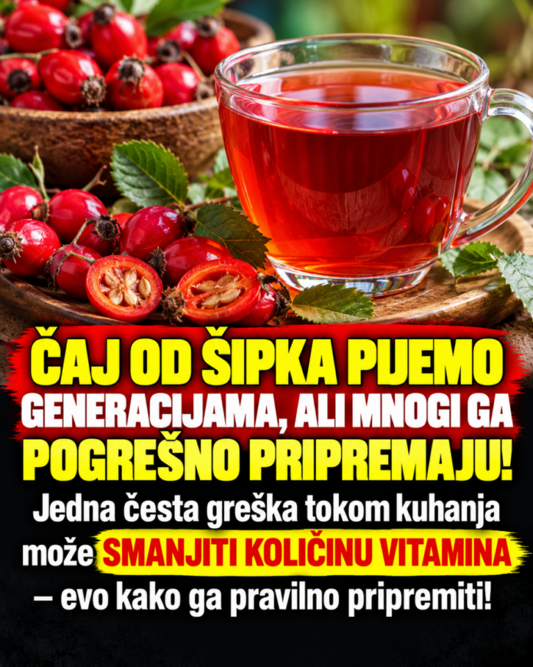 ČAJ OD ŠIPKA PIJEMO GENERACIJAMA, ALI MNOGI GA POGREŠNO PRIPREMAJU! Jedna česta greška tokom kuhanja može SMANJITI KOLIČINU VITAMINA – evo kako ga pravilno pripremiti!