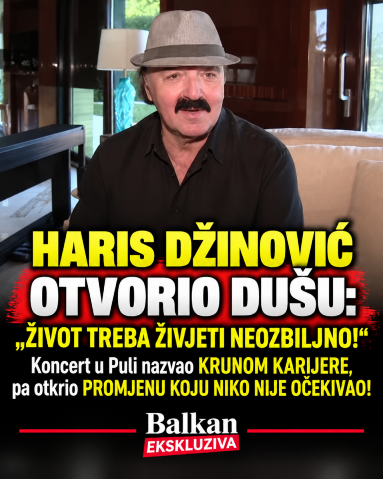 HARIS DŽINOVIĆ OTVORIO DUŠU: „ŽIVOT TREBA ŽIVJETI NEOZBILJNO!“ Koncert u Puli nazvao KRUNOM KARIJERE, pa otkrio PROMJENU KOJU NIKO NIJE OČEKIVAO!