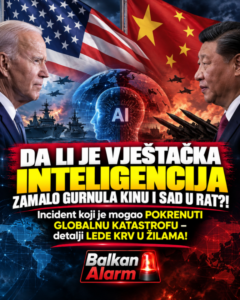 DA LI JE VJEŠTAČKA INTELIGENCIJA ZAMALO GURNULA KINU I SAD U RAT?! Incident koji je mogao POKRENUTI GLOBALNU KATASTROFU – detalji LEDЕ KRV U ŽILAMA!