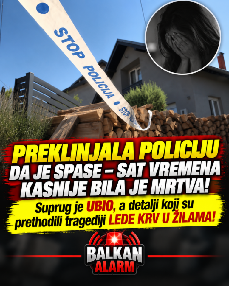 PREKLINJALA POLICIJU DA JE SPASE – SAT VREMENA KASNIJE BILA JE MRTVA! Suprug je UBIO, a detalji koji su prethodili tragediji LEDЕ KRV U ŽILAMA!