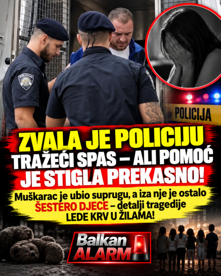 ZVALA JE POLICIJU TRAŽEĆI SPAS – ALI POMOĆ JE STIGLA PREKASNO! Muškarac je ubio suprugu, a iza nje je ostalo ŠESTERO DJECE – detalji tragedije LEDЕ KRV U ŽILAMA!