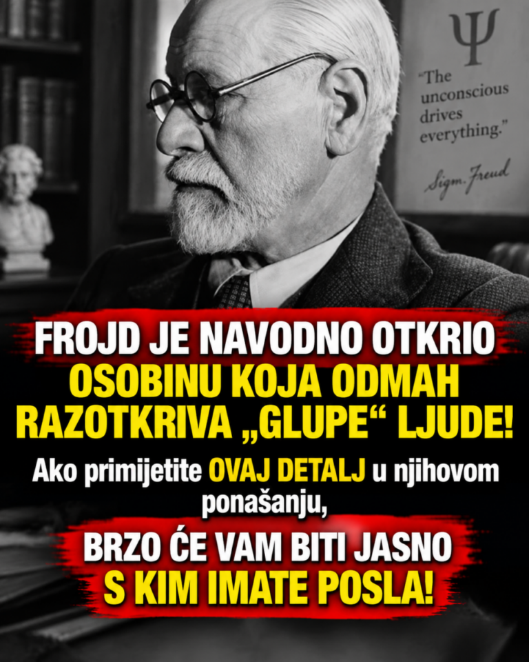 FROJD JE NAVODNO OTKRIO OSOBINU KOJA ODMAH RAZOTKRIVA „GLUPE“ LJUDE! Ako primijetite OVAJ DETALJ u njihovom ponašanju, BRZO ĆE VAM BITI JASNO S KIM IMATE POSLA!