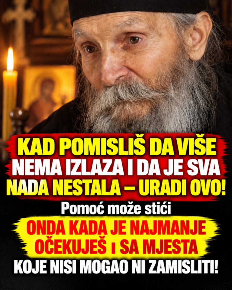 KAD POMISLIŠ DA VIŠE NEMA IZLAZA I DA JE SVA NADA NESTALA – URADI OVO! Pomoć može stići ONDA KADA JE NAJMANJE OČEKUJEŠ I SA MJESTA KOJE NISI MOGAO NI ZAMISLITI!