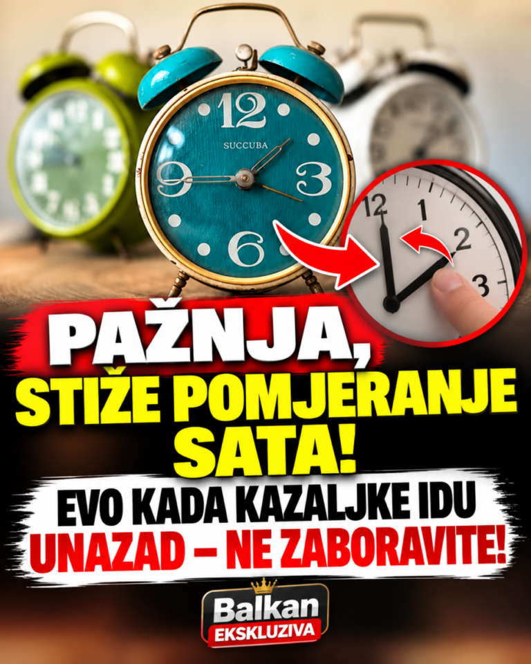 PAŽNJA, STIŽE POMJERANJE SATA! EVO KADA KAZALJKE IDU UNAZAD – NE ZABORAVITE!