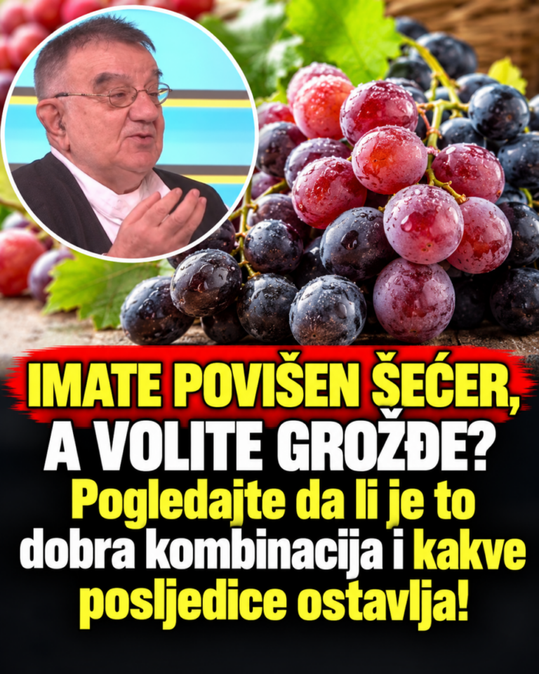 IMATE POVIŠEN ŠEĆER, A VOLITE GROŽĐE? Pogledajte da li je to dobra kombinacija i kakve posljedice ostavlja