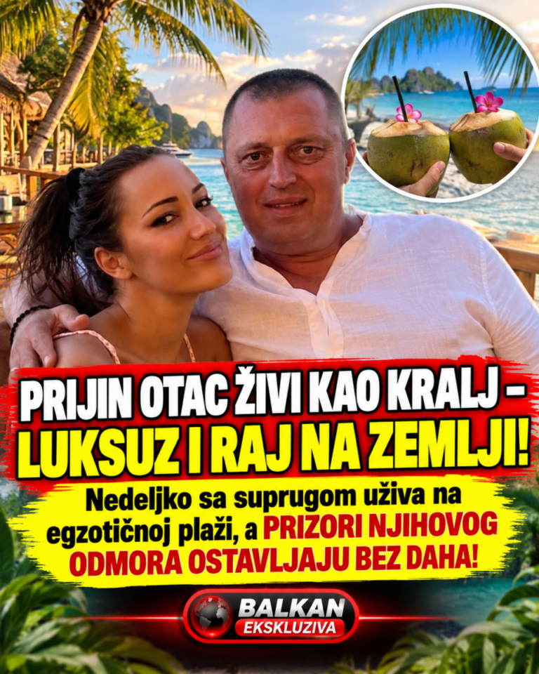 PRIJIN OTAC ŽIVI KAO KRALJ – LUKSUZ I RAJ NA ZEMLJI! Nedeljko sa suprugom uživa na egzotičnoj plaži, a PRIZORI NJIHOVOG ODMORA OSTAVLJAJU BEZ DAHA!