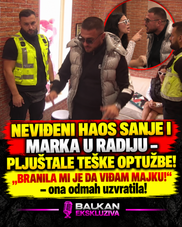 NEVIĐENI HAOS SANJE I MARKA U RADIJU – PLJUŠTALE TEŠKE OPTUŽBE! „BRANILA MI JE DA VIĐAM MAJKU!“ – ona odmah uzvratila!
