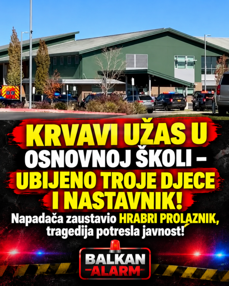 KRVAVI UŽAS U OSNOVNOJ ŠKOLI – UBIJENO TROJE DJECE I NASTAVNIK! Napadača zaustavio HRABRI PROLAZNIK, tragedija potresla javnost!