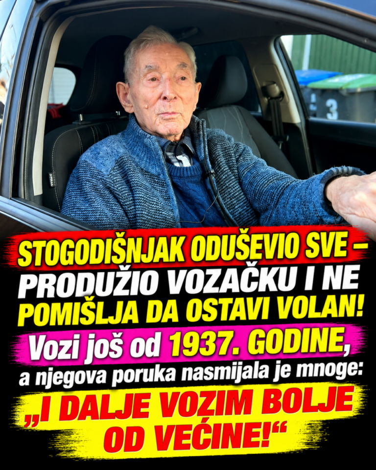 STOGODIŠNJAK ODUŠEVIO SVE – PRODUŽIO VOZAČKU I NE POMIŠLJA DA OSTAVI VOLAN! Vozi još od 1937. GODINE, a njegova poruka nasmijala je mnoge: „I DALJE VOZIM BOLJE OD VEĆINE!“