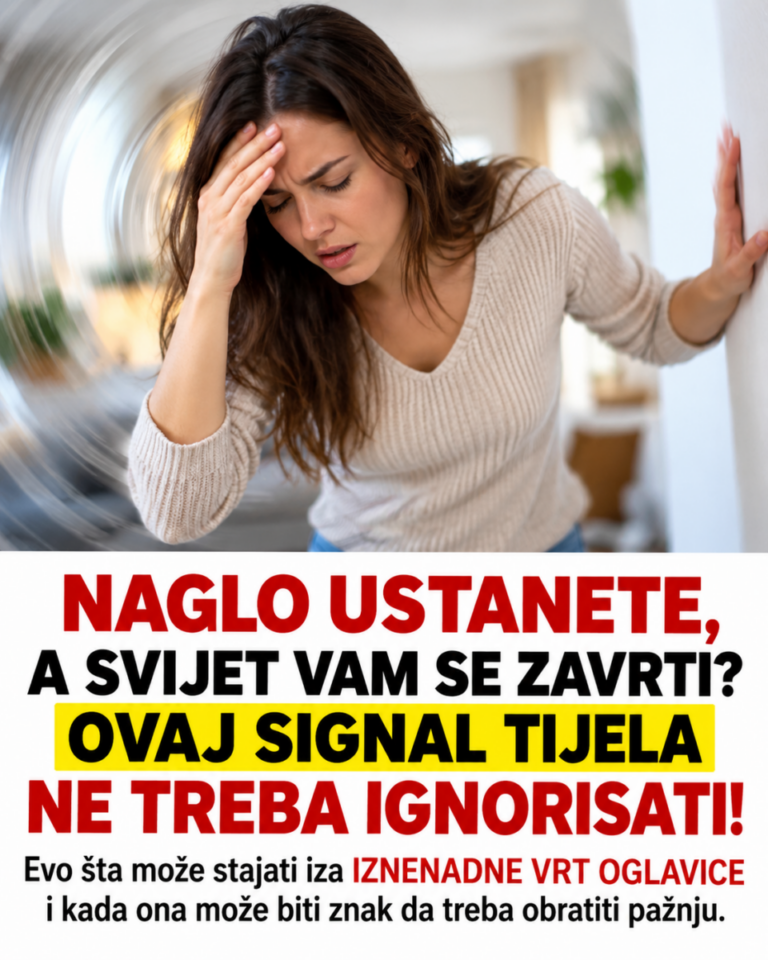 NAGLO USTANETE, A SVIJET VAM SE ZAVRTI? OVAJ SIGNAL TIJELA NE TREBA IGNORISATI! Evo šta može stajati iza IZNENADNE VRT OGLAVICE i kada ona može biti znak da treba obratiti pažnju.