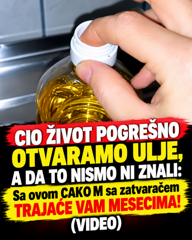 CIO ŽIVOT POGREŠNO OTVARAMO ULJE, A DA TO NISMO NI ZNALI: Sa ovom CAKOM sa zatvaračem trajaće vam MESECIMA