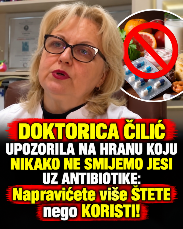 DOKTORICA ČILIĆ UPOZORILA NA HRANU KOJU NIKAKO NE SMIJEMO JESI UZ ANTIBIOTIKE: Napravićete više ŠTETE nego KORISTI