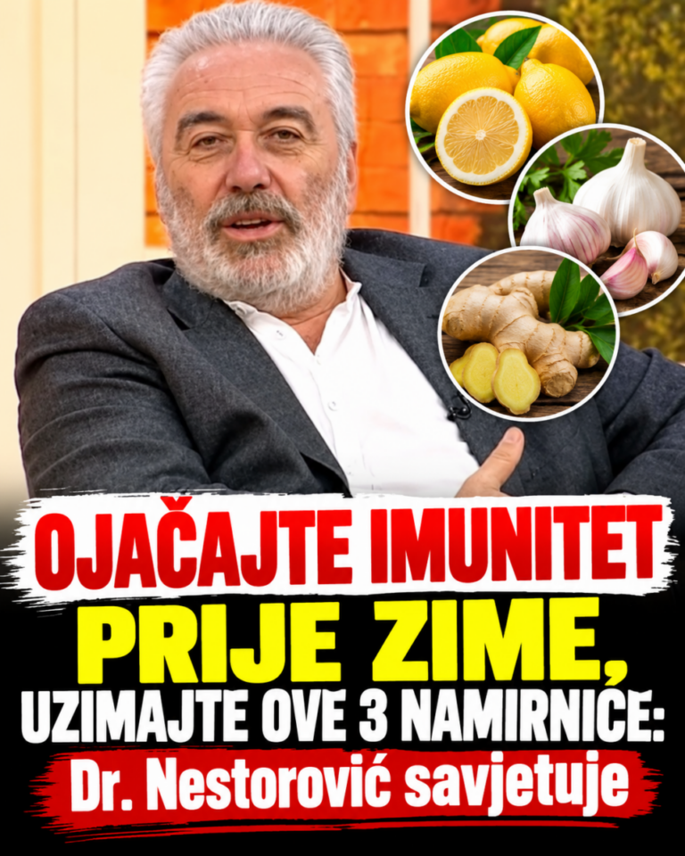 OJAČAJTE IMUNITET PRIJE ZIME, UZIMAJTE OVE 3 NAMIRNICE: Dr. Nestorović savjetuje