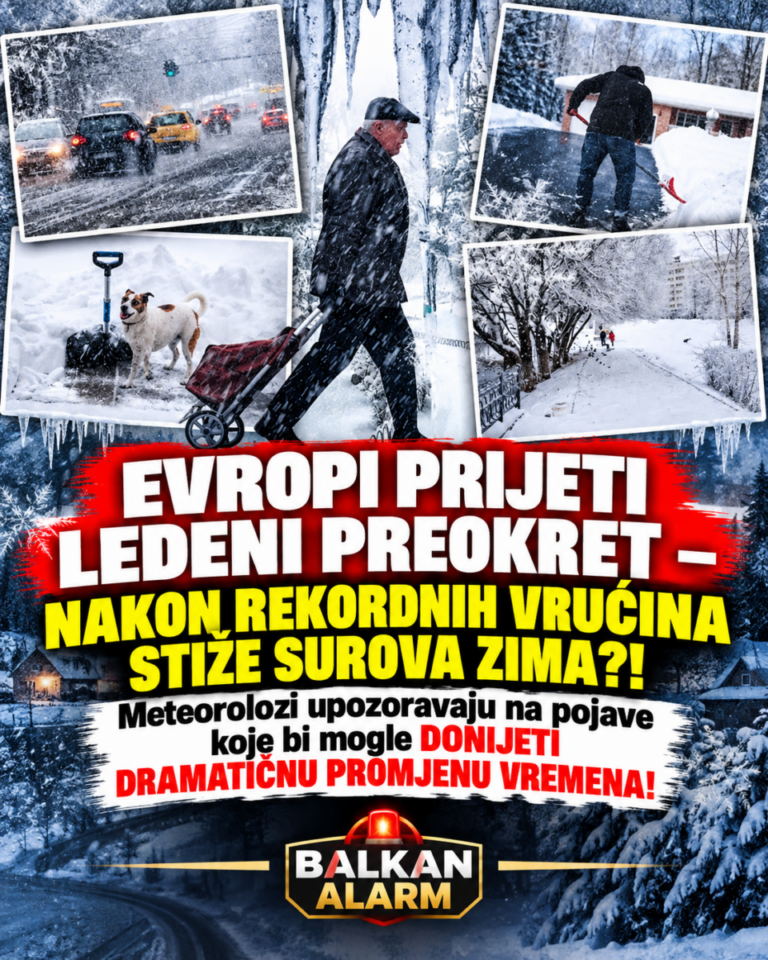 EVROPI PRIJETI LEDENI PREOKRET – NAKON REKORDNIH VRUĆINA STIŽE SUROVA ZIMA?! Meteorolozi upozoravaju na pojave koje bi mogle DONIJETI DRAMATIČNU PROMJENU VREMENA!