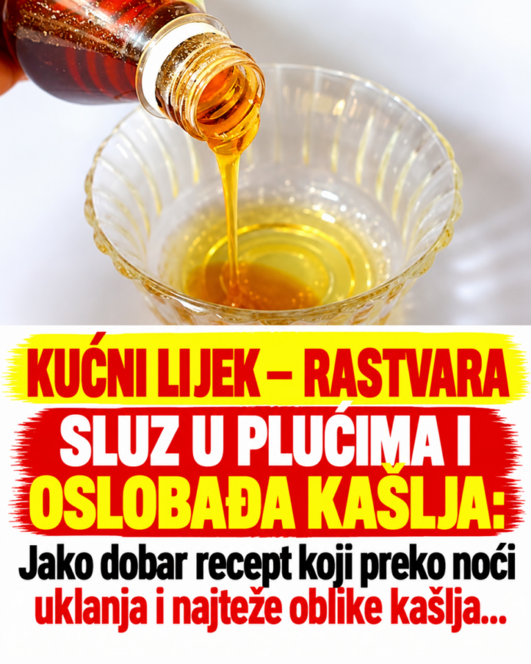 KUĆNI LIJEK – RASTVARA SLUZ U PLUĆIMA I OSLOBAĐA KAŠLJA: Jako dobar recept koji preko noći uklanja i najteže oblike kašlja…