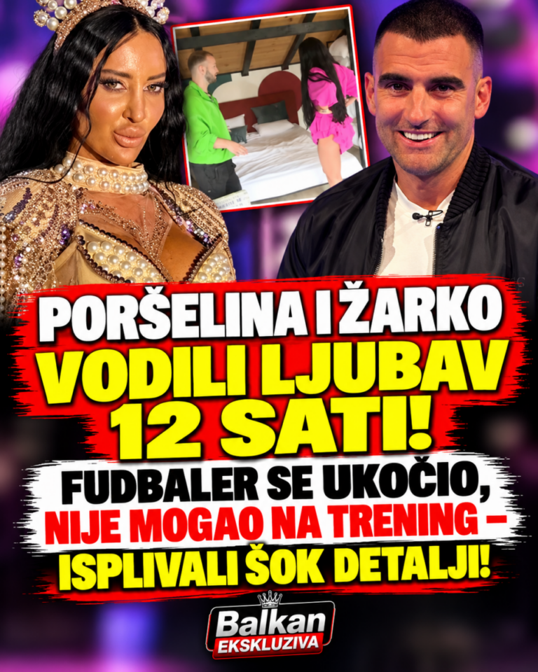 PORŠELINA I ŽARKO VODILI LJUBAV 12 SATI! FUDBALER SE UKOČIO, NIJE MOGAO NA TRENING – ISPLIVALI ŠOK DETALJI!