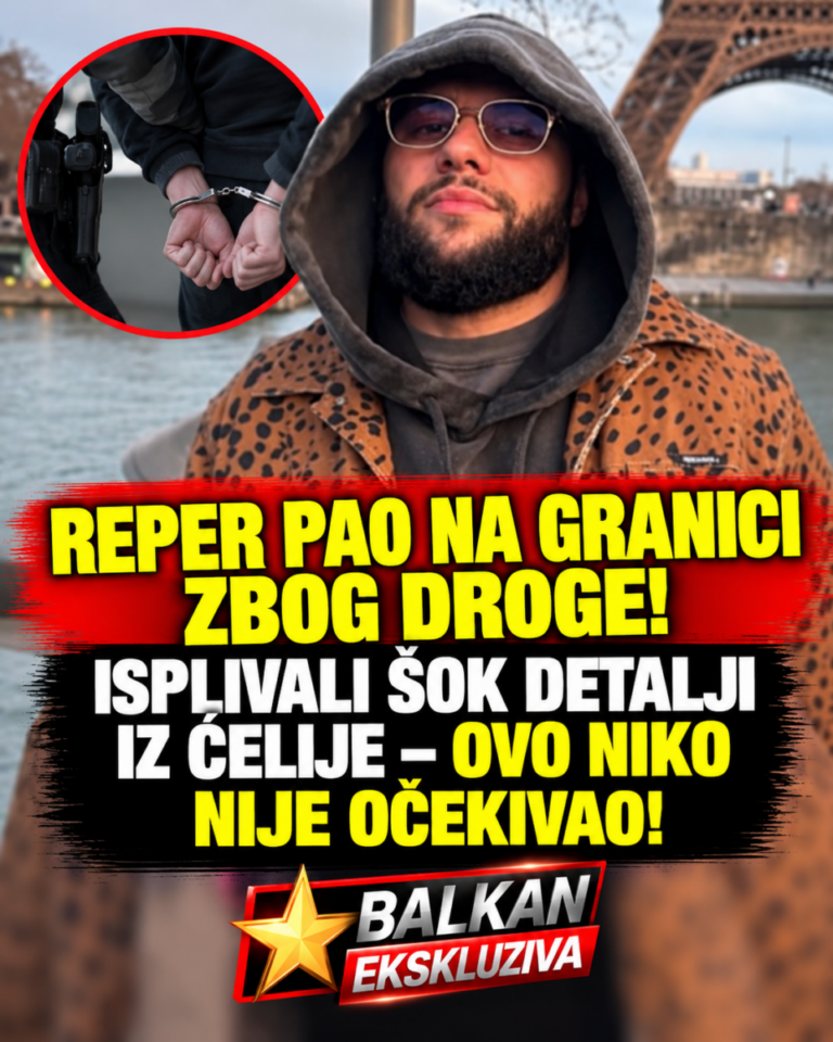 REPER PAO NA GRANICI ZBOG DROGE! ISPLIVALI ŠOK DETALJI IZ ĆELIJE – OVO NIKO NIJE OČEKIVAO!