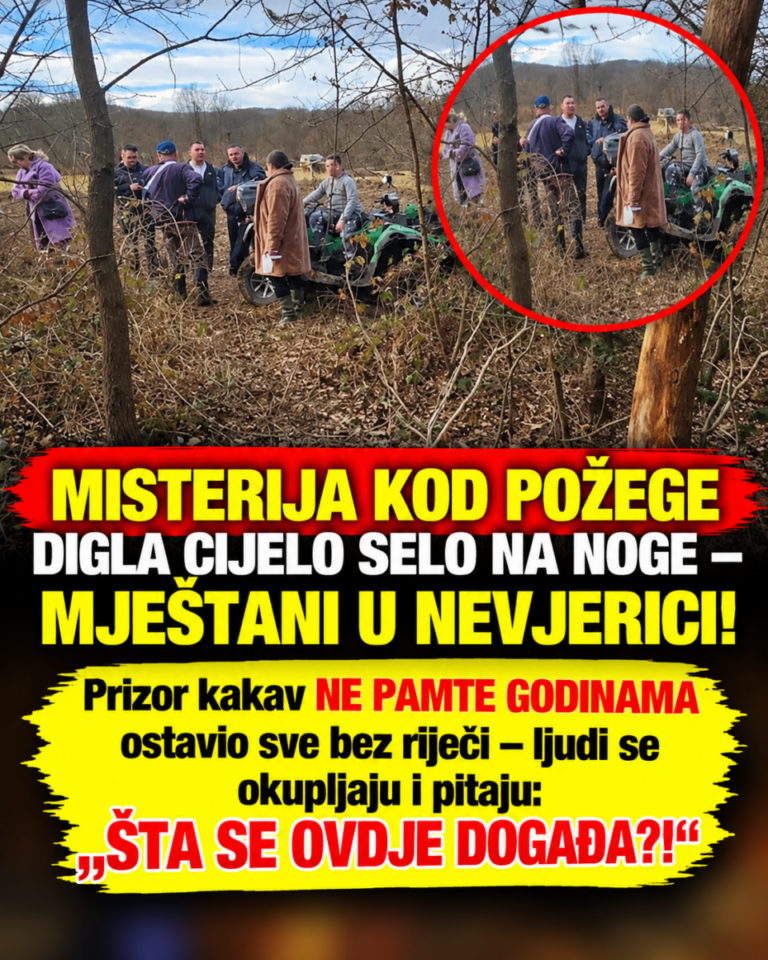 MISTERIJA KOD POŽEGE DIGLA CIJELO SELO NA NOGE – MJEŠTANI U NEVJERICI! Prizor kakav NE PAMTE GODINAMA ostavio sve bez riječi – ljudi se okupljaju i pitaju: „ŠTA SE OVDJE DOGAĐA?!“