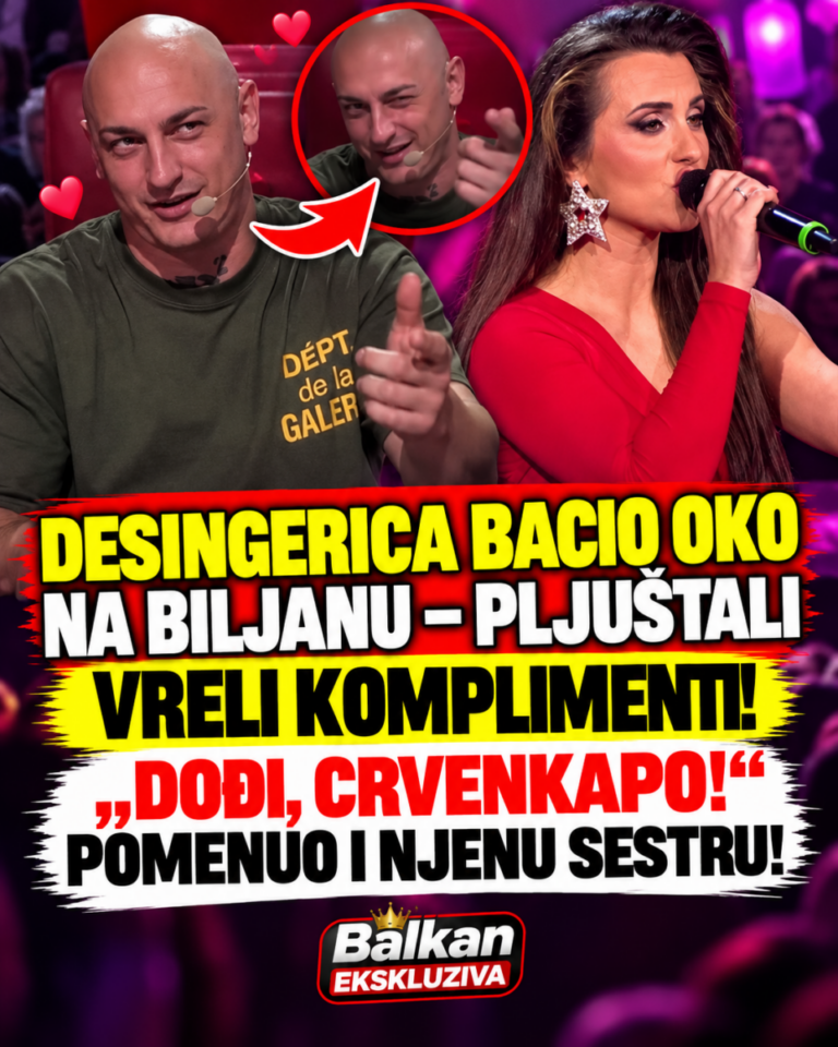 DESINGERICA BACIO OKO NA BILJANU – PLJUŠTALI VRELI KOMPLIMENTI! „DOĐI, CRVENKAPO!“ POMENUO I NJENU SESTRU!